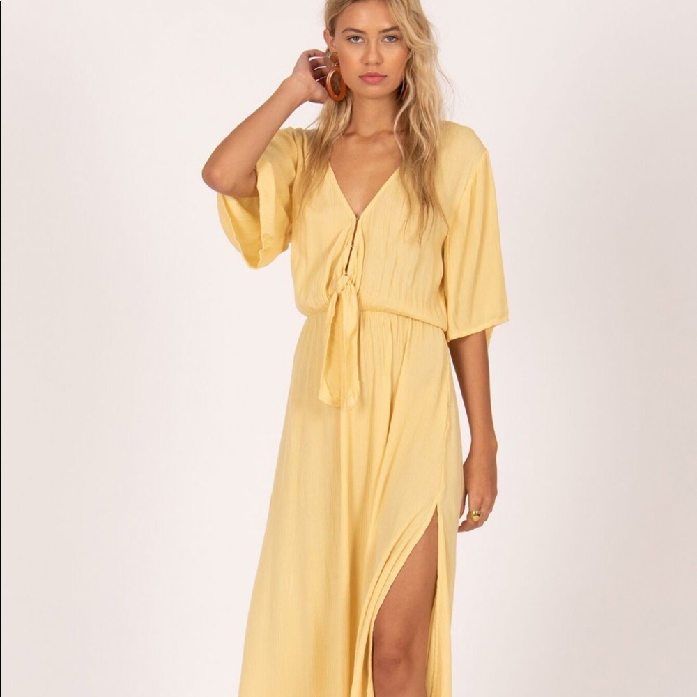Amuse Society Lemongrass Maxi Dress